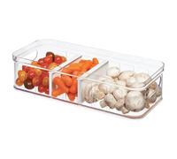 iDesign casier frigo, Grand Alimentaire en Plastique sans BPA, bac Rangement pour la Cuisine ou Le Bureau, Transparent,