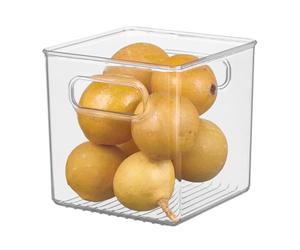 iDesign Conteneur de stockage pour cuisine, cellier, réfrigérateur, congélateur - Cube, Transparent
