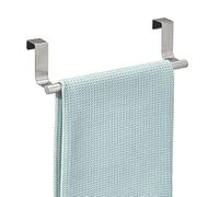 iDesign Forma porte serviette salle de bain sans perçage, petit support serviette en acier inoxydable, argenté