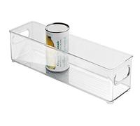 iDesign Fridge/Freeze Binz Boite Rangement Frigo, Box de Rangement Empilable en Plastique, Transparent 36,8 X 10,2 X 10,2 cm