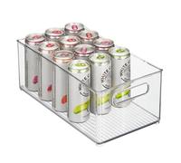 iDesign Fridge/Freeze Binz box de rangement pour frigo, grande boite de rangement empilable en plastique, transparent