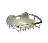 iDesign Gia, Porte-savon à ventouse pour salle de bain, à disposer dans la douche ou baignoire - Chrome