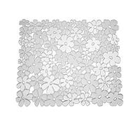 iDesign iDesign Blumz Tapis Évier - Moyen Fond Évier en Plastique Pvc - Protection Évier pour Lavabo - Transparent