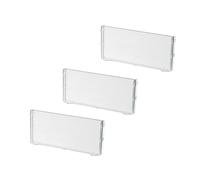 IDesign Lot de 3 intercalaires en plastique recyclé Collection Rosanna Pansino 5,8 Transparent