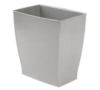 iDesign Mono Spa Poubelle rectangulaire pour bain, chambre à coucher, bureau - 28,6 x 19,1 x 30,5 cm, 2,5 litres, gris