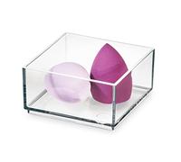 iDesign Organisateur tiroir pour la Table à Maquillage, séparateur tiroir de la Collection Exclusive Sarah Tanno, Article de Makeup Organizer en Plastique à Combiner, Transparent