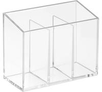 Idesign Organiseur De Salle De Bain Avec 3 Compartiments, Petit Gobelet De Salle De Bain En Plastique, Accessoire De Salle De Bain Pour Le Rangement Des Soins Dentaires Ou Des Cosmétiques, Transparent