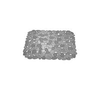 iDesign Pebblz Protection Évier - Tapis Évier en Plastique - Egouttoir a Vaisselle à Découper pour la Vaisselle - Graphite