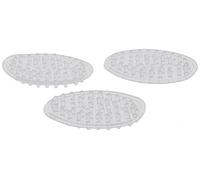 iDesign Porte-savon, Ovale, Transparent, Ensemble de 3
