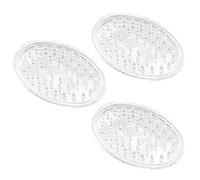 iDesign Porte-savon, Ovale, Transparent, Ensemble de 3