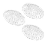 iDesign Porte-savon, Ovale, Transparent, Ensemble de 3
