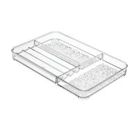 iDesign Rain Organisateur de Maquillage, Boite de Rangement Maquillage Plate en Plastique, Système de Rangement, Transparent