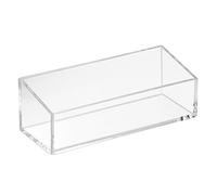 iDesign Rangement Maquillage, Petite Boîte à Bijoux en Plastique sans BPA, Boîte de Rangement Salle de Bain pour Maquillage, Cosmétiques ou Produits de Beauté, Transparent