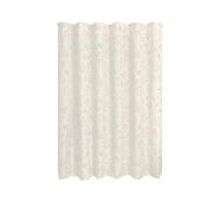 iDesign Rideau de douche en polyester motif feuilles de bohémien résistant à l'eau avec boutonnières renforcées pour salle de bain principale et d'invités Lavable en machine 182,9 x 182,9 cm Crème