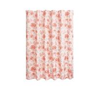 iDesign Rideau de douche en polyester résistant à l'eau avec boutonnières renforcées pour salle de bain principale et d'invités - Lavable en machine - 182,9 x 182,9 cm - Pêche