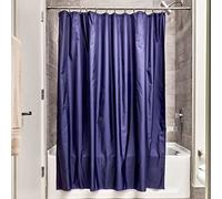 iDesign Rideau de douche en tissu imperméable antimoisissures, Marine, 183 cm x 183 cm