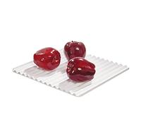 iDesign Tapis fraîcheur frigo, Tapis réfrigérateur Souple pour Garder Les Fruits et légumes Frais, Accessoire frigo en TPE pour Une Meilleure Circulation de l'air, Blanc