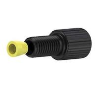 Idex Raccord sans bride, molette standard, acétal noir, tube OD de 0,3 cm, fond plat 1/4-28; lot de 10