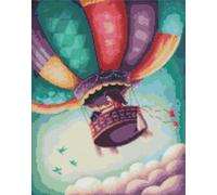 Ideyka Peinture au diamant image de l'aventure en ballon 40x50cm - 1 pcs