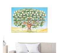Idezek 2 Remplissez Le l'arbre généalogique - Tableau d'ascendance Vierge - Affiche Tableau généalogique l'arbre généalogique à remplir avec Votre Famille, 40x60cm