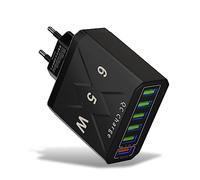 Idezek Bloc Chargeur | Recharge Rapià 6 Ports | Adaptateur Chargeur Mural 6 USB A pour Smartphone, Ordinateur, liseuse, Tablette