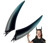 Idezek Clip sur cornes de diable, cornes de diable gothiques | Casque de vampire démon pour femmes,Costume gothique du diable, accessoires de couvre-chef de cosplay d'Halloween, cosplay de cornes