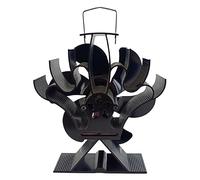 Idezek Ventilateur de cheminée | Ventilateur de cheminée écologique à économie d'énergie à Faible Bruit,Équipement d'air Chaud à Circulation pour poêle à Bois, poêle à granulés, poêle à Bois