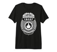 IDGAF Agent de Champ du Doigt d'honneur Grossier Antisocial Sarcastique T-Shirt Haut de Gamme