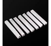 IDGTTLDF 10cm-11cm Rock Rough White Selenite Crystal Raw Stone Wand Sticks 10pc