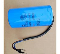 IDGTTLDF 1pc 400uF 300V AC Starting Capacitor for Heavy Duty Electronic Starter Air Compressor Red Yellow Two Wires