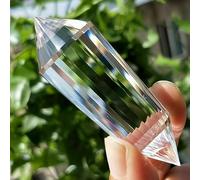 IDGTTLDF 24Sided Clear Double Terminated Vogel Inspired Crystal Wand Ornaments (Size : 7-8cm)