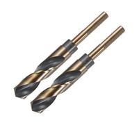 IDGTTLDF 2pcs 13mm Reduced Shank Twist Drill Bits HSS-4341 Nitride & Titanium Coated IDGTTLDF