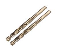 IDGTTLDF 2pcs 14mm Reduced Shank Twist Drill Bits Nitride & Titanium Coated HSS-6542 IDGTTLDF