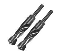 IDGTTLDF 2pcs 21mm Twist Drill Bits Black Nitride Coated HSS-9341 with 1/2" Reduced Shank IDGTTLDF