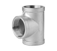 IDGTTLDF 316L Stainless Steel Inner Wire Three-Way Internal Thread Thread Buckle 4 Minutes 6 Minutes 1 inch Water Pipe Accessories Straight Through Direct Joint(G1/2)