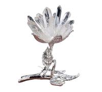 IDGTTLDF Amethyst Cluster Flower Crystal Tree Ornaments for Luck, Wealth & Prosperity Home Office Kitchen Décor Spiritual Gift,C