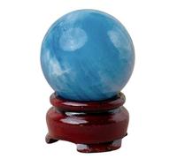 IDGTTLDF Aquamarine Ball Decorations Quartz Crystal for Home and Office Decor Sphere Balls for Witchcraft and Decorative,3.5~4cm