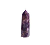 IDGTTLDF Beautiful Crystal Columns Health Point Obelisk Wand Amethyst Rose Quartz Ore Crafts Home Decoration 1PC (Color : Dream Amethyst)