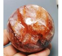 IDGTTLDF Beautiful Crystal Red Fire Quartz Polished Sphere Ball Ornaments (Size : 1500-1600g)
