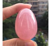 IDGTTLDF Beautiful Rose Quartz Crystal Egg Ball Magic (Size : M 40x30mm)