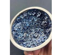 IDGTTLDF Bismuth Crystal, bimetal, Rainbow Bright Metallic, Art Ornament Home Decor(Blue)