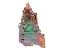 IDGTTLDF Bismuth Crystal Irregular Stone Rainbow Aura Quartz Cluster Collection Wicca Rock Decoration Science Classroom Specimens,150~180g