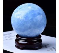 IDGTTLDF Blue Crystal Ball Lapis Lazuli raw Stone Seven Star Array Feng Shui Ornaments Porch Living Room,50mm