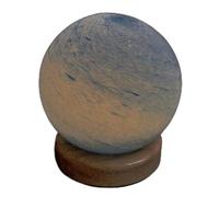 IDGTTLDF Blue Crystal Ball, Solar System Stone Model Irregular Gemstone Planets Decoration for Feng Shui and Home,Light