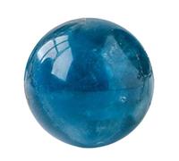 IDGTTLDF Blue Fluorite Crystal Ball with Stand, Crystals Sphere Gemstone, Polished Pocket Stone Round,Home Decoration Spiritual Gifts,40~60mm
