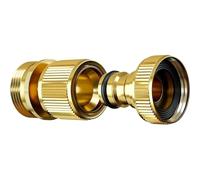 IDGTTLDF Brass Water Hose Quick Fittings Release Hose Connector Fit for 3/4" Gardening Hoses Garden Hose Quick Disconnect Set(1 Set