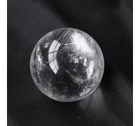 IDGTTLDF Clear Quartz Crystal Sphere Ball Gemstone Feng Shui Collection Pocket Decorative Stone,60mm