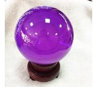 IDGTTLDF Colored Crystal Balls Home Ornaments Glass Creative Crafts,Purple,150mm