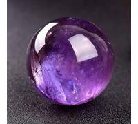 IDGTTLDF Crystal Ball Amethyst raw Stone Seven Star Array Home Decoration,Purple,30mm