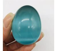 IDGTTLDF décoration de la Chambre Pierre œil de Chat Bleue de Grande Taille, spécimen en Forme d'œuf, Pierres précieuses et naturels